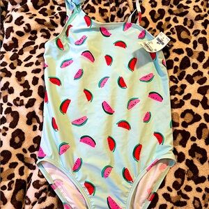 NWT Girl’s OSHKOSH B’GOSH one-piece watermelon wedge swimsuit